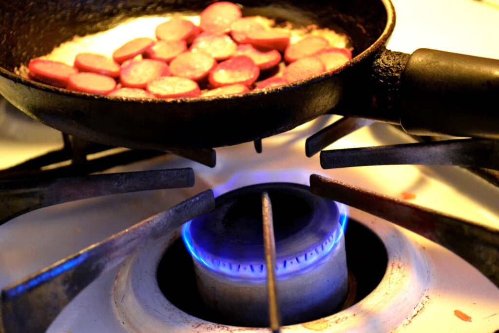 Sausage frying pan 1048944 11383668 Sausage frying pan 1048944 11383668